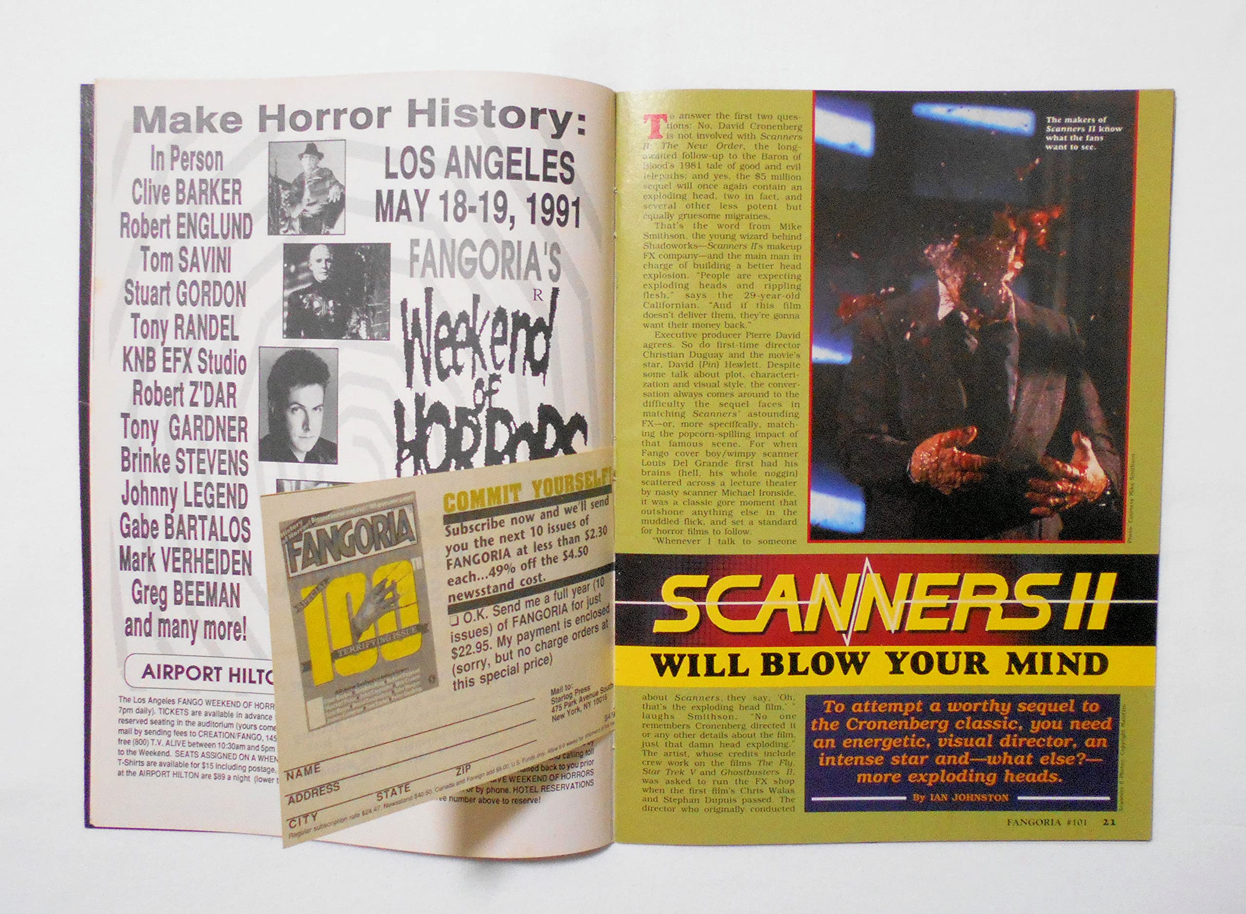 Amazon.co.jp: 【FANGORIA US版ファンゴリア】 #101 中古洋雑誌 ＜1991